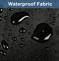 Housse de protection imperméable segmentée pour meubles d'extérieur avec fermeture auto-agrippante, housse personnalisée pour table et chaises de patio et de jardin