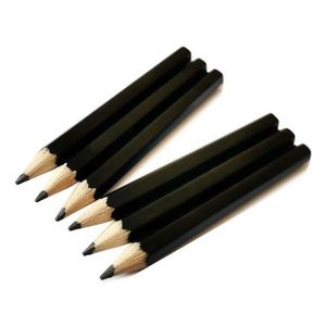 Mini-ensemble de golf personnalisé en bois noir, crayons promotionnels 2B et HB pour enfants, fournitures scolaires standard - Product Image 3