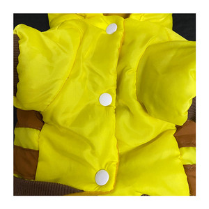 Ropa para mascotas para perros pequeños, sudadera con capucha amarilla, diseño bonito, ropa de otoño e invierno para Teddy Schnauzers y otras mascotas - Product Image 3