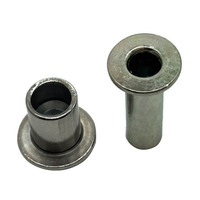 Rivets tubulaires semi-creux à œillet DIN 7340, rivets tubulaires à tête creuse, œillets et rivets tubulaires en laiton et acier inoxydable avec trou