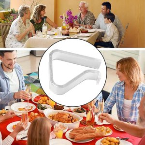 24 pièces de pinces pour nappes transparentes Supports de couvertures de table en plastique durable Pinces transparentes coupe-vent pour fixer les nappes - Product Image 6