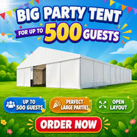 Tente de salon professionnelle en aluminium, simple couche, quatre saisons, grand chapiteau pour événements, auvent de mariage