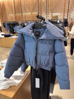 Veste bomber d'hiver épaisse coupe-vent en tissu tissé avec logo personnalisé, col rabattu, pour femmes, streetwear