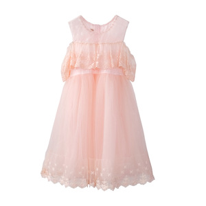 Productos Innovadores para Importar: Vestido Rosa de Encaje Occidental para Niñas, Último Modelo, Compre Directamente de Fábrica en China - Product Image 1