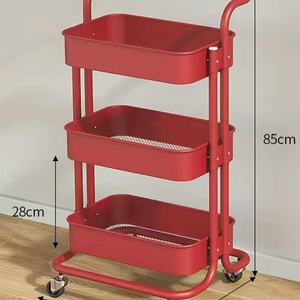 Nouveau design, chariot de beauté en gros à 3 niveaux, chariot de salon de maquillage, chariot de pédicure, chariot de spa, chariot de salon de manucure, chariot de beauté doré avec roues verrouillables - Product Image 6