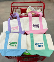 Bolsa de Mano de Lona con Asa de Color Personalizado, Bolsa de Compras de Algodón al por Mayor con Logotipo OEM