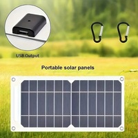Chargeur solaire flexible AIsmartLink 6W, petit, efficace, portable, durable et léger