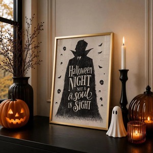 Arte Impreso en Lienzo HD Moderno, Cuadro de Pared Vintage de Vampiro de Halloween, <span class=keywords><strong>Pintura</strong></span> en Lienzo Impermeable para Decoración de Fiestas en Casa - Product Image 4