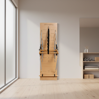 MJD Planche à ressorts murale en bois pour Pilates et Yoga – Équipement d'entraînement multifonctionnel durable pour studio et usage commercial