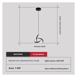 Nouvelle lampe suspendue moderne minimaliste en aluminium noir pour chambre à coucher, petite lampe de <span class=keywords><strong>chevet</strong></span>, luxe haut de gamme, élégante, nordique, double usage, à ventouse - Product Image 6