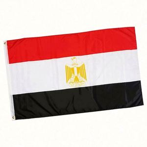 Wholesale Good Quality 3x5ft 90x150cm 100% Polyester Eco-Friendly Quick-Dry Anti-Wrinkle Outdoor Use Egypt <b>Flags</b> - Product Image 4