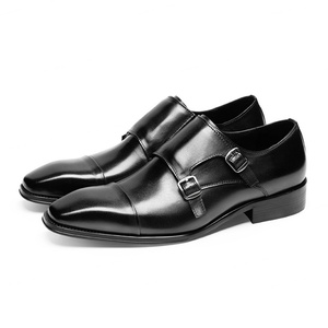 Zapatos de Cuero para Hombre, Transpirables, con Cordones, Punta Cuadrada, Casuales, Diseño Nuevo, en Oferta - Product Image 4