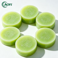 Savon Solide Artisanal Bio à l'Aloès Vera, Doux et Blanchissant, en Forme de Gâteau, Portable, Vente en Gros