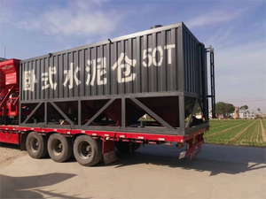 50T Silo di cemento per la stazione di betoniera verticale cemento Silo Bin orizzontale bidone di cemento - Product Image 4