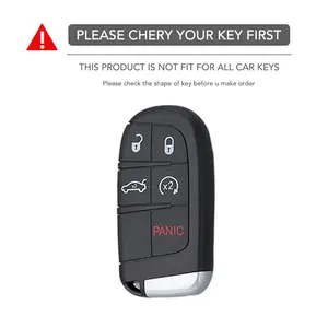 Coque de protection pour clé de voiture en alliage de zinc, pour JEEP Grand Cherokee Renegade Compass Cherokee Traitor, accessoires de porte-clés - Product Image 2