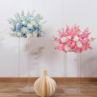 Vente flash - Boule de fleurs d'orchidées faites à la main de 50 cm, centre de table pour mariage, boule de fleurs d'orchidées pour la décoration de table de mariage