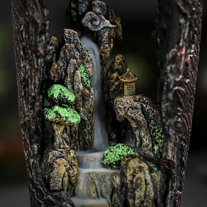 Vente en gros Brûleur d'encens à refoulement Porte-bâton d'encens en céramique Brûleur d'encensoir à cascade Arabe - Product Image 5