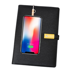 Sang trọng cao cấp 8000mAh A5 bìa cứng máy tính xách tay 80 Sheets Loose-Leaf biểu tượng tùy chỉnh kinh doanh Bộ Quà Tặng PU da địa chỉ cuốn sách - Product Image 6