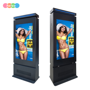 Pantalla de TV para Exteriores de 55 Pulgadas de Alto Brillo, Pantalla Doble, Resistente al Agua, Señalización Digital LCD, Kiosco Publicitario - Product Image 1