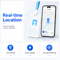 Mini Rastreador GPS Personal, Localizador Inteligente en Tiempo Real, Botón SOS, Dispositivo Antipérdida, Alarma Remota, Seguimiento por Aplicación, para Niños y Ancianos
