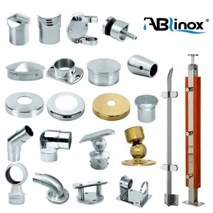 Balaustre in acciaio inox supporto Post ringhiera corrimano colonna tubo Jointer balcone telaio ad angolo aperto e chiuso per il bagno