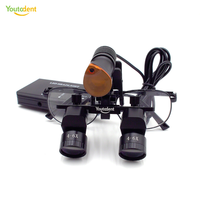 Loupes dentaires pour équipement buccal, zoom réglable 4-6X, loupe ergonomique avec lumière 5W, utilisée en dentisterie, ophtalmologie et otolaryngologie