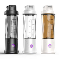 Mixeur-presse-agrumes portable, 12 lames en acier inoxydable, 450 ml, mini mixeur à fruits, rechargeable par USB, batterie 1500 mAh, pour la maison et les voyages
