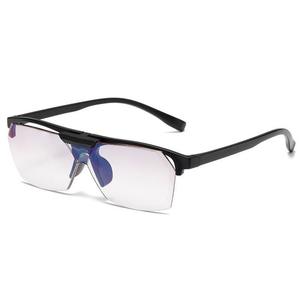 Nouvelles lunettes de lecture rabattables pour hommes, monture PC, verres anti-lumière bleue, design semi-monture, vision haute définition - Product Image 1