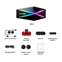 Casque de moto X7 étanche à réduction de bruit pour interphone sans fil transfrontalier 2 personnes multi-marques