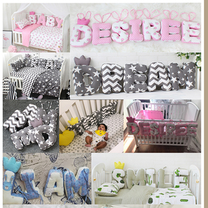 Decoración <span class=keywords><strong>de</strong></span> habitación <span class=keywords><strong>de</strong></span> los niños 100% algodón transpirable <span class=keywords><strong>de</strong></span> carta parachoques <span class=keywords><strong>cuna</strong></span> bebé <span class=keywords><strong>protector</strong></span> <span class=keywords><strong>de</strong></span> <span class=keywords><strong>cuna</strong></span> - Product Image 4
