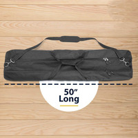 Sac de transport YCW Drumstick Bag-259 pour trépied de microphone, double compartiment, organisateur pour haut-parleur de basse, léger, durable, portable