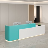 Bureau de réception personnalisé au design moderne de haute qualité Comptoir de réception de bureau moderne Table de vente au détail