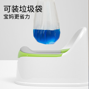 <b>Potty</b> <b>Training</b> Seat For Toddlers 3-6 Years Old PP Material Simple Household <b>Potty</b> With Green Trim - Product Image 4