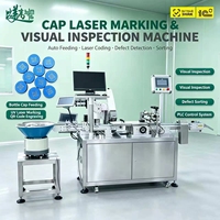 Machine de marquage laser intégrée à double laser pour le codage interne et externe des bouchons de bouteilles Xilin et l'association des données de traçabilité GS1