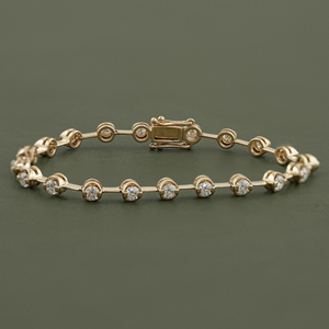 Бриллиантовый Теннисный браслет 10 карат 14 карат 18 карат - Product Image 2