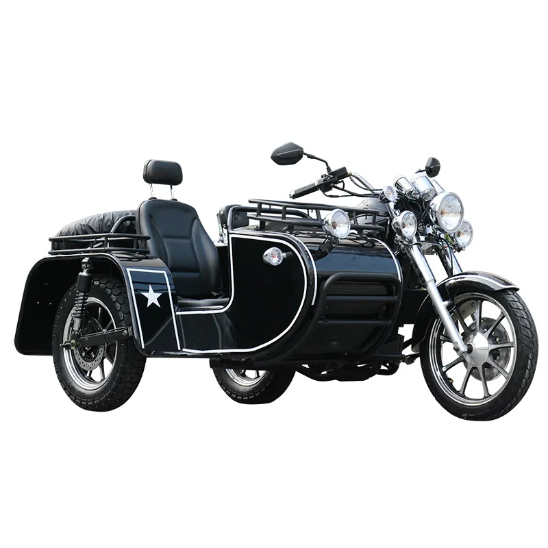 右三輪オートバイ三輪車貨物3輪チョッパーガススクーター新しい300cc4ストロークサイドカー付き販売