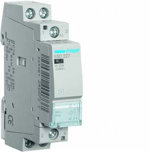 ESD227 Personalizzabile con Contattore Eco Hagers 25 A 24 V AC 1 NO + 1 NC, Modulo 1 DIN - Product Image 1