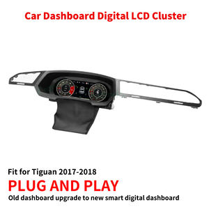 Tableau de bord numérique Krando 12.3 "pour Volkswagen VW <span class=keywords><strong>Tiguan</strong></span> 2017 - <span class=keywords><strong>2018</strong></span> Compteurs de vitesse Tableau de bord Cockpit virtuel Système LINUX - Product Image 2