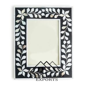 Marcos de resina para decoración de oficina, marcos de fotos con incrustaciones de hueso para sala de estar y decoración del hogar - Product Image 5