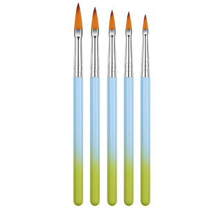 Juego de 5 Pinceles para Uñas con Degradado de Color, Pincel para <span class=keywords><strong>Gel</strong></span> de Extensión, Pincel para Exfoliar Uñas, para Salón de Belleza - Product Image 5
