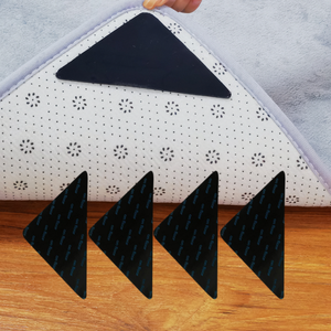 8 pièces Triangle découpé Silicone maison <span class=keywords><strong>Techpro</strong></span> anti-dérapant tapis tapis coin Pad pince - Product Image 1