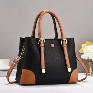 Bolso Tote Casual para Mujer con Correa Extraíble, Cuero de Microfibra Saffiano, Estilo Clásico, Cierre de Solapa, Bolso de Mano Duradero para Uso Diario - Product Image 4