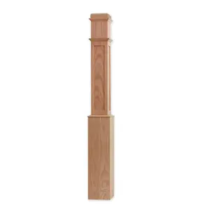 Best selling hout gesneden gecanneleerd newel post trap onderdelen
