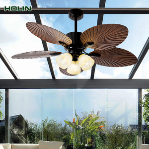 45Inch/52Inch Trang Trí Đèn Chùm Lá Lưỡi Phòng Khách Người Hâm Mộ Hiện Đại LED Quạt Trần Với Ánh Sáng Điều Khiển Từ Xa - Product Image 1