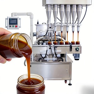 Machine de remplissage et de bouchage à pompe à engrenages liquides 25L 30L 10L à 2/4/6 têtes pour crème pour les mains, sauce chili, boissons en conserve - Product Image 4