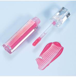 Gloss à lèvres liquide brillant 6ml, vitamine E, hydratant, imperméable, fini nacré, transparent, maquillage personnalisé pour femmes - Product Image 2