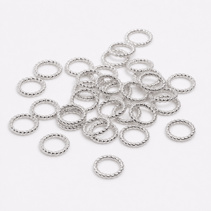 OEM ODM 합금 공장 4/6/8mm 금도금 폐쇄형 트위스트 점프 링 모델 TGC-20416 팔찌 목걸이 쥬얼리 제작용 - Product Image 3