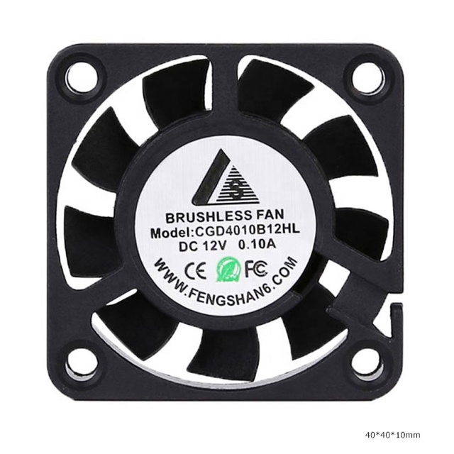 Small 40mm High-Speed Axial Fan 4500-8500RPM 5V/12V for LED/CNC/Industrial Equipment Cooling