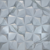 Vente d'usine 2025, panneau décoratif moderne en PVC 3D, imperméable, tridimensionnel, pour appartements et halls ignifuges