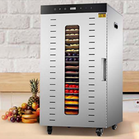 Déshydrateur de fruits et légumes MAGGIE 120L, capacité 20/24 plateaux, double usage domestique, commercial et industriel, éclairage LED intégré
